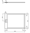 Cadita dus Ideal Standard ULTRAFLAT S I.Life 120x90 Alb (T5221FR)