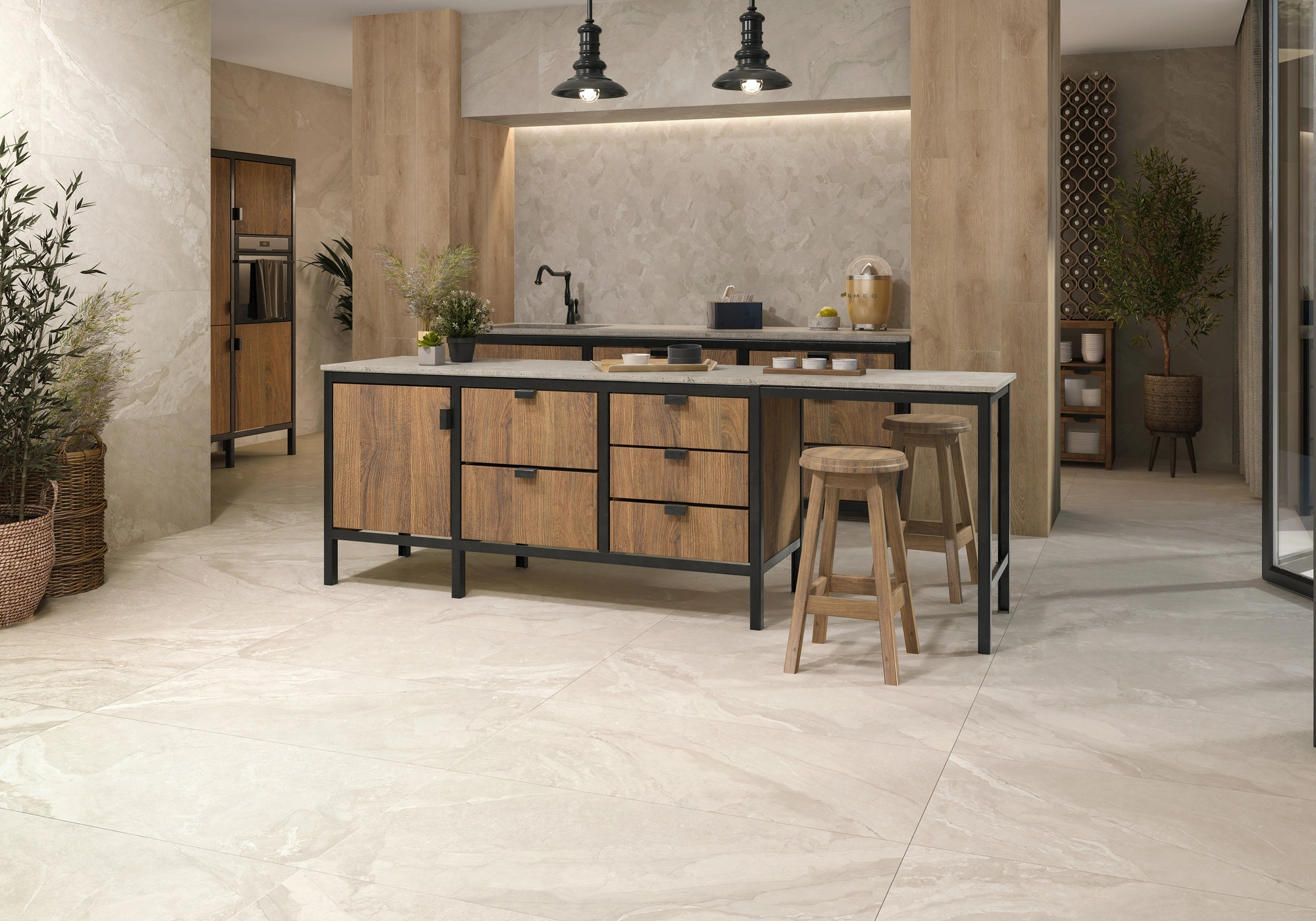 CALLAS IVORY MAT Rect. 120x120 — 6