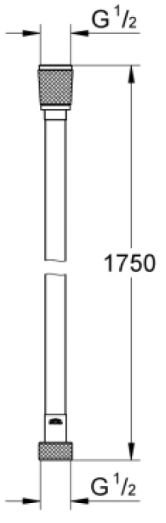 Душевой шланг Grohe Silverflex 175 cm Cool Sunrise — вид 2