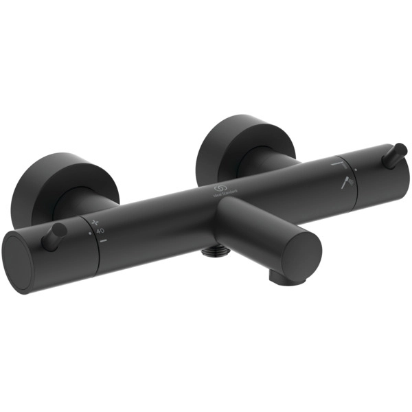 Baterie cada termostatata Ideal Standard Ceratherm T125 Black