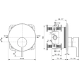 Baterie duș încastrată 1 cale Ideal Standard Atelier JOY A7382AA