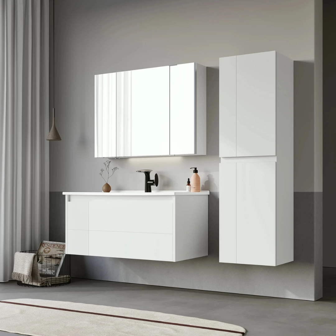 Тумба с раковиной Orka Likya 65 White Matt