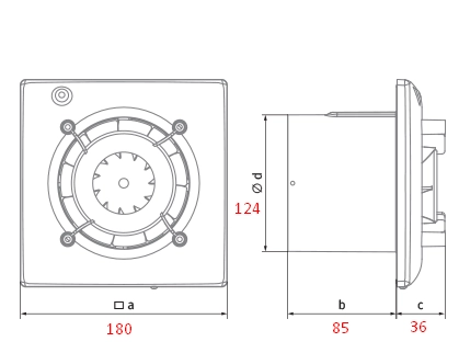 Ventilator axial BLAUBERG Omega 125 — 2