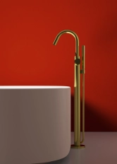 Напольный смеситель для ванны Ideal Standard Atelier Joy Brushed Gold BD461A2
