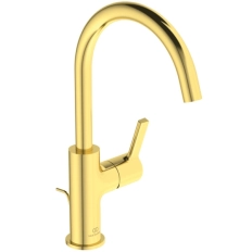 Смеситель для раковины высокий Ideal Standard Atelier Joy Brushed Gold BC777A2