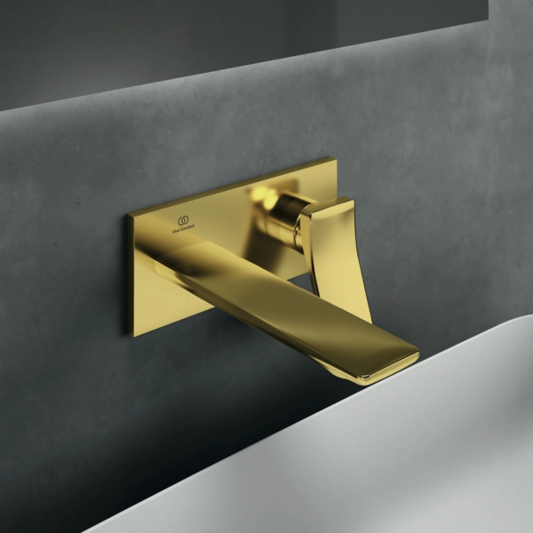 Смеситель встраиваемый для раковины Ideal Standard Atelier Conca Brushed Gold — 3
