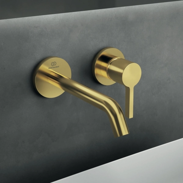 Смеситель встраиваемый для раковины Ideal Standard Atelier Joy Brushed Gold A7378A2