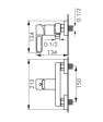 Смеситель для душа FDesign Zaffiro FD1-ZFR-7-25