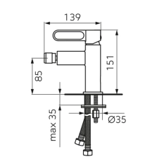 Baterie bideu FDesign Zaffiro FD1-ZFR-6-25