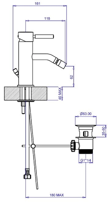Baterie bideu Bugnatese Kobuk 2323 OP — 2