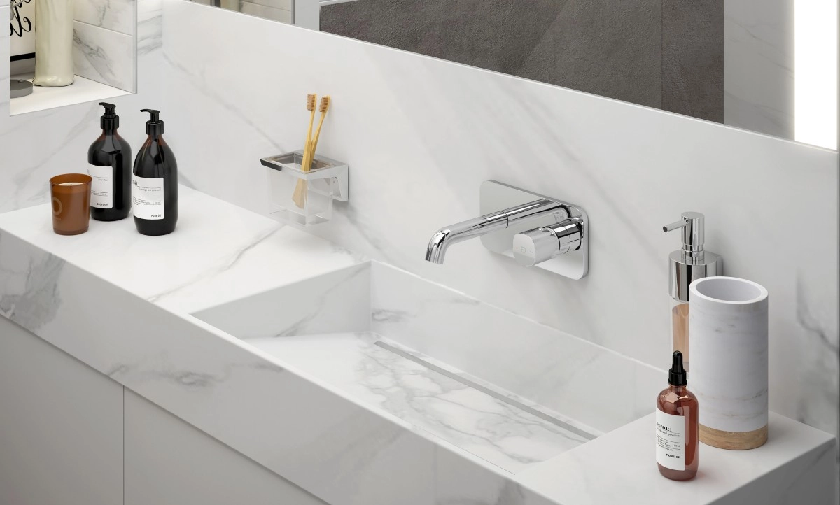 Смеситель встраиваемый для раковины FDesign Meandro + монтажный корпус — 2