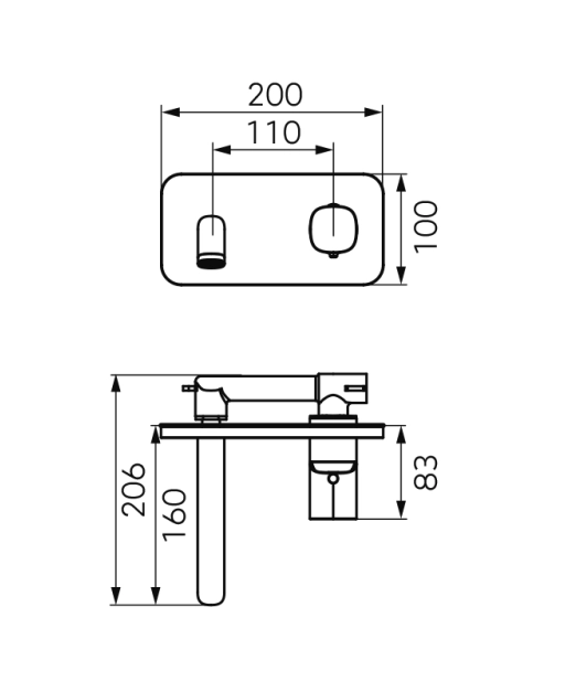 Смеситель встраиваемый для раковины FDesign Meandro + монтажный корпус — 4