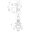 Set instalare baterie duș încastrată Herz UH00368B