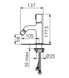 Baterie bideu FDesign Meandro FD1-MDR-6-11