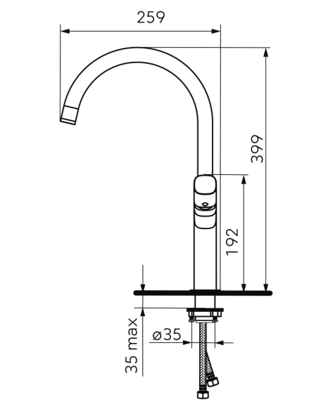 Baterie bucătărie FDesign Meandro FD1-MDR-4-11