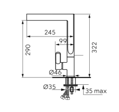 Смеситель кухонный FDesign Zaffiro FD1-ZFR-4-25