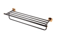 Suport prosoape FDesign Merida 574 mm, negru-roz auriu