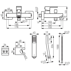 Baterie cada Ferro Zicco BZI11 cu accesorii