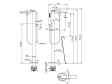 Baterie freestanding pentru cada Ideal Standard Atelier Conca Grande Silver Storm BD460GN