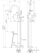 Baterie freestanding pentru cada Ideal Standard Atelier Joy BD461AA