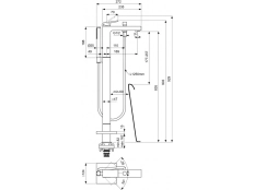 Baterie freestanding pentru cada Ideal Standard Atelier Extra BD520AA