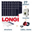 Kit complet sistem fotovoltaic LONGI On-Grid (Putere 15,12 kW, trifazat) La cheie!