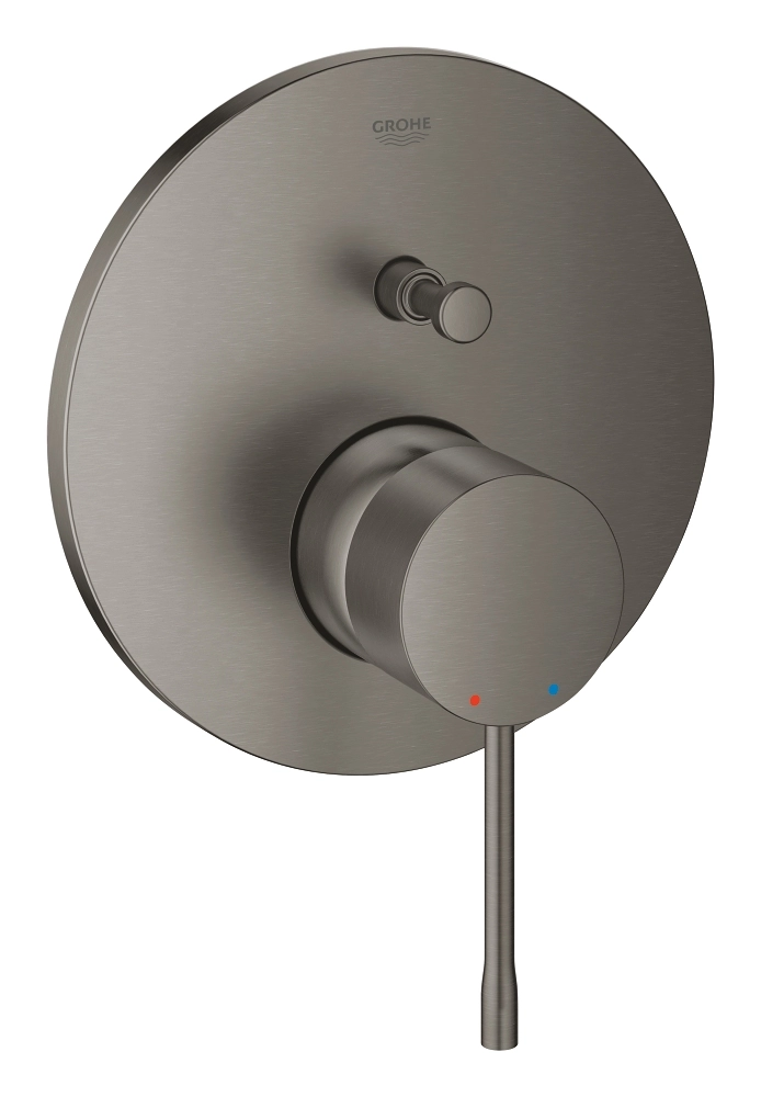 Baterie duș încastrată 2 cai Grohe Essence Brushed Hard Graphite/24167AL1
