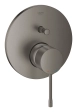 Baterie duș încastrată 2 cai Grohe Essence Brushed Hard Graphite 24058AL1/24167AL1