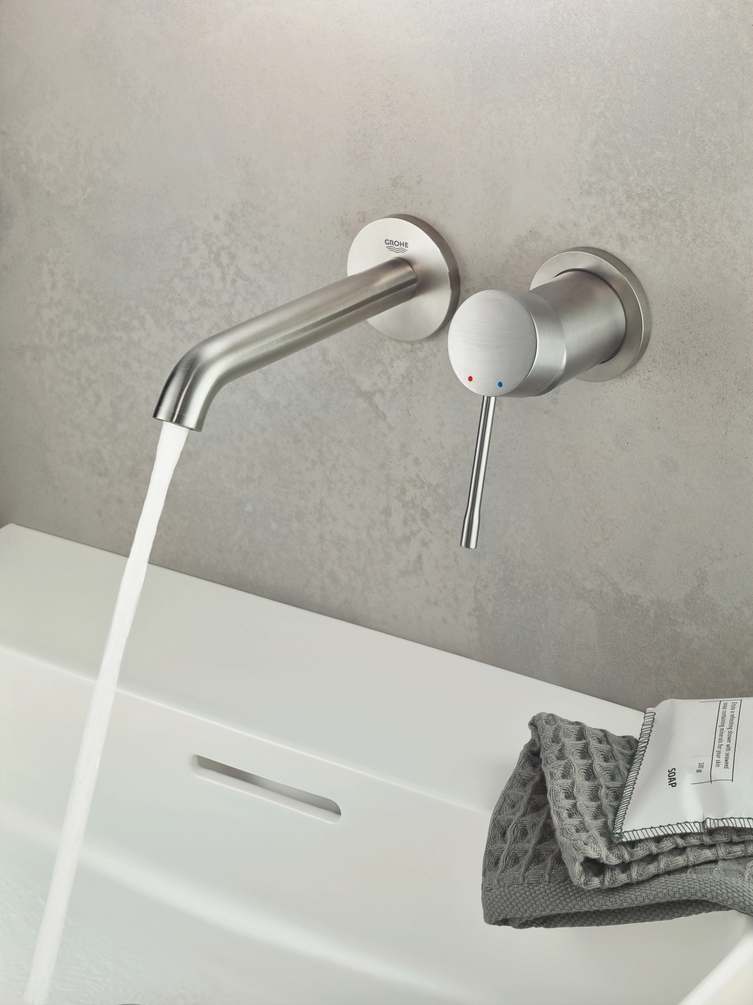 Baterie încastrată lavoar Grohe Essence M Supersteel — 3