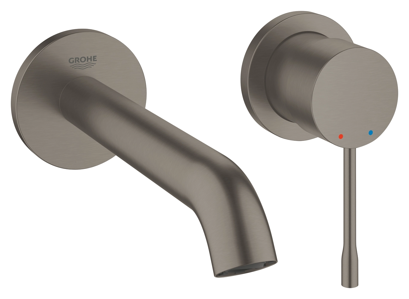 Baterie încastrată lavoar Grohe Essence M Brushed Hard Graphite