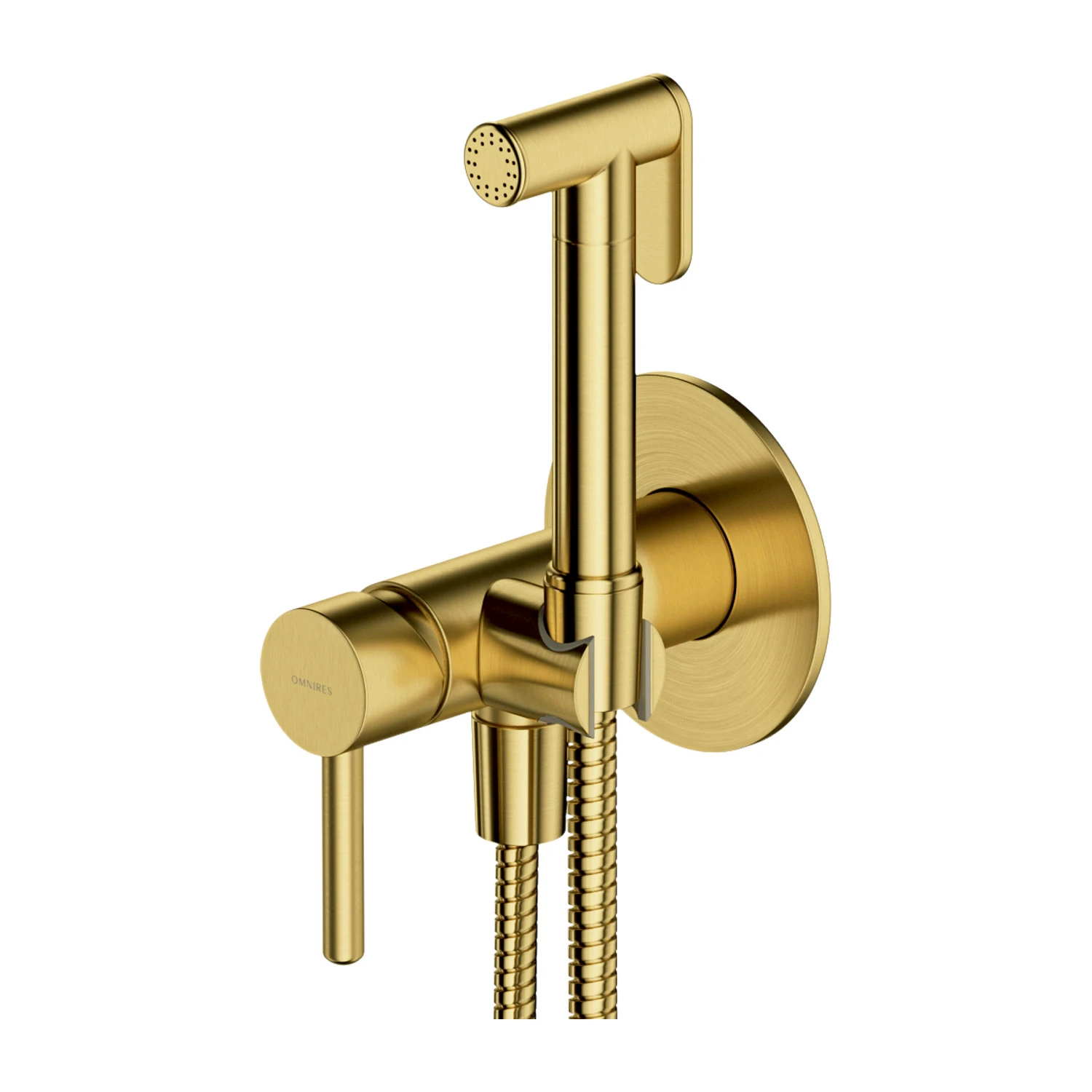 Гигиенический душ со смесителем Omnires Y Brushed Brass