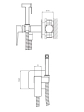 Dus igienic cu baterie Omnires Parma SYSPMBI2BL