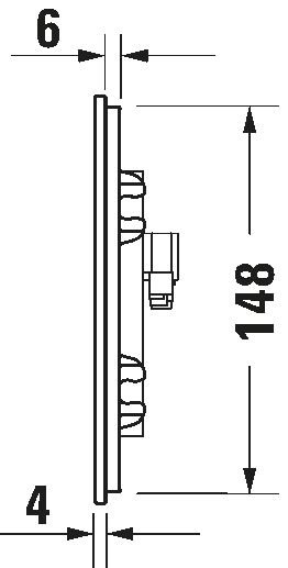 Клавиша смыва Duravit A2 Glass White — 2