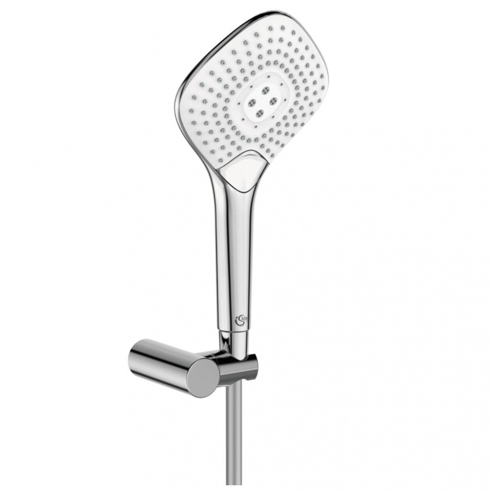 Para duș cu 3 pulverizări cu furtun și suport Ideal Standard IdealRain Cube Diamond XL3 -125 B1766AA