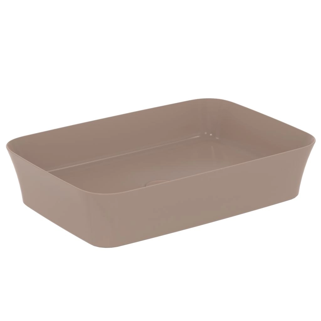 Lavoar pe blat tip bol Ideal Standard Atelier Ipalyss 55x38cm fara preaplin Lapte cu Cafea (E2076V8)