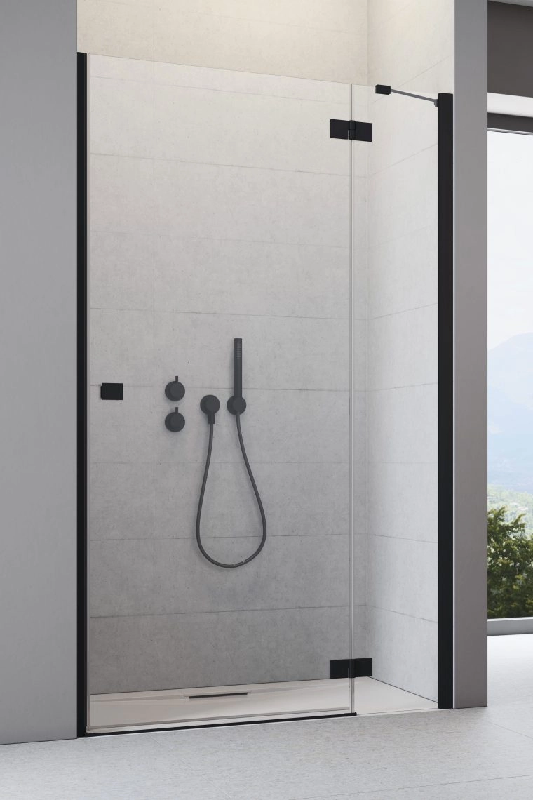 Usa de nisa Radaway Essenza New Black DWJ 120x200 Stânga