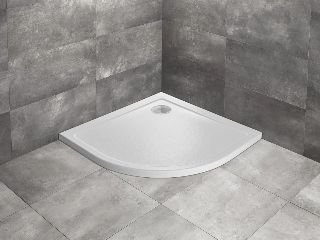 Cadita dus Radaway Doros A 90x90x45 Piatra alba (SDRA9090-01-04S)