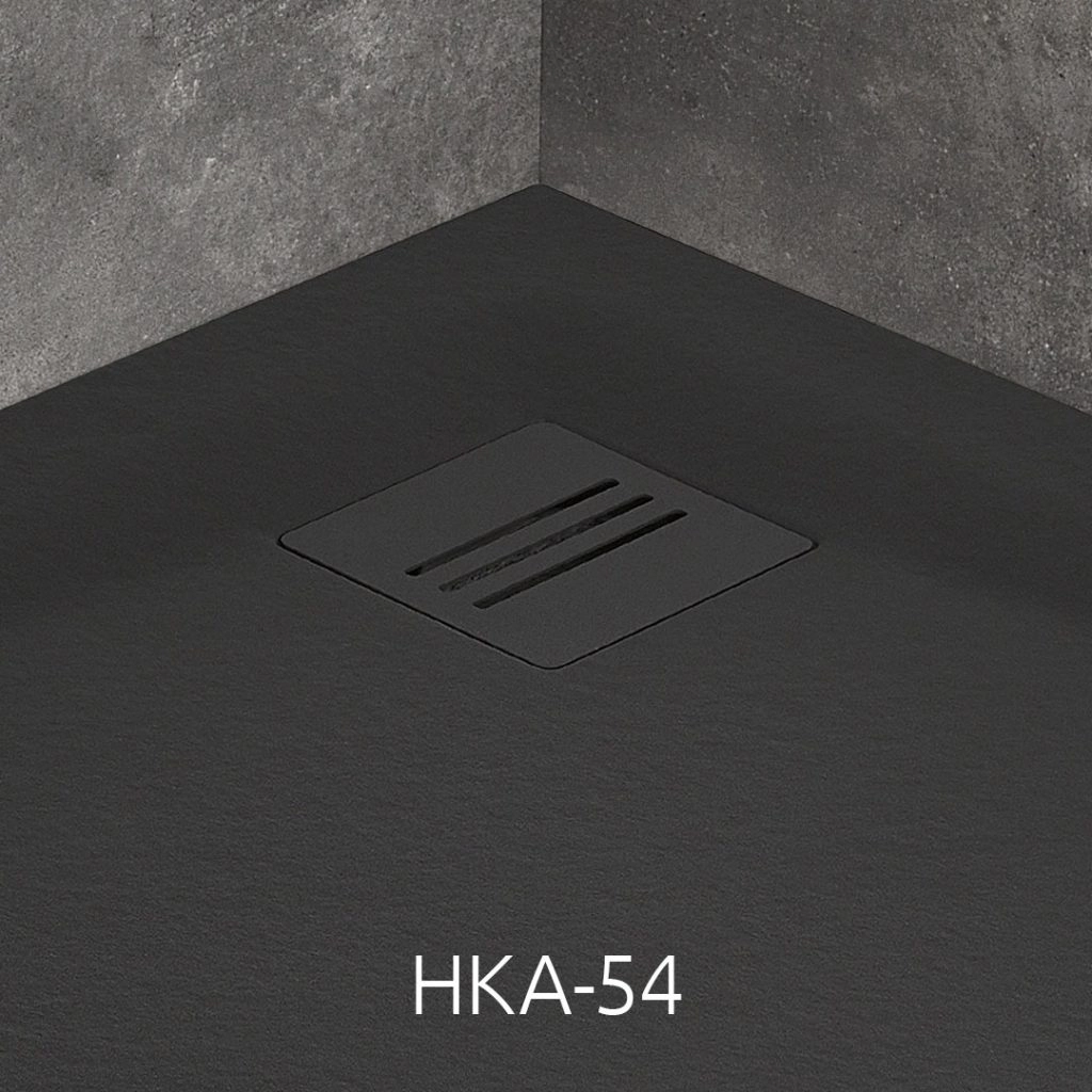 Trap dus Radaway Kyntos neagra 130x130 mm (HKA-54)