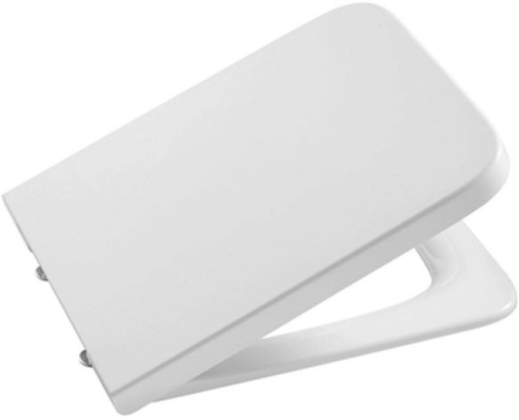 Capac WC Roca Inspira Square Soft Close Alb Lucios