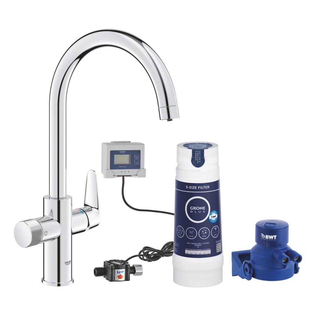 Baterie bucătărie Grohe Blue Pure Baucurve cu filtru de apa 30555000