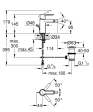 Baterie bideu Grohe Lineare 33848001