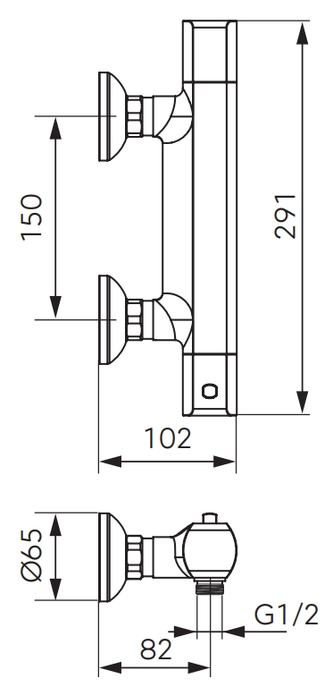 Baterie dus termostatata FDesign Stabilla — 2