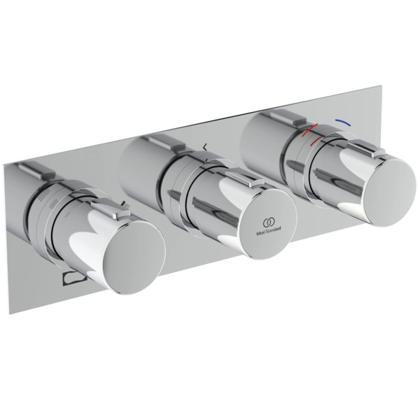 Встраиваемый термостатический смеситель для душа 3 режима Ideal Standard Ceratherm C100 Chrome