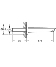Pipa cada Grohe Baucosmopolitan 13255001