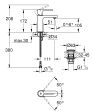 Смеситель для раковины Grohe Plus S 33163003