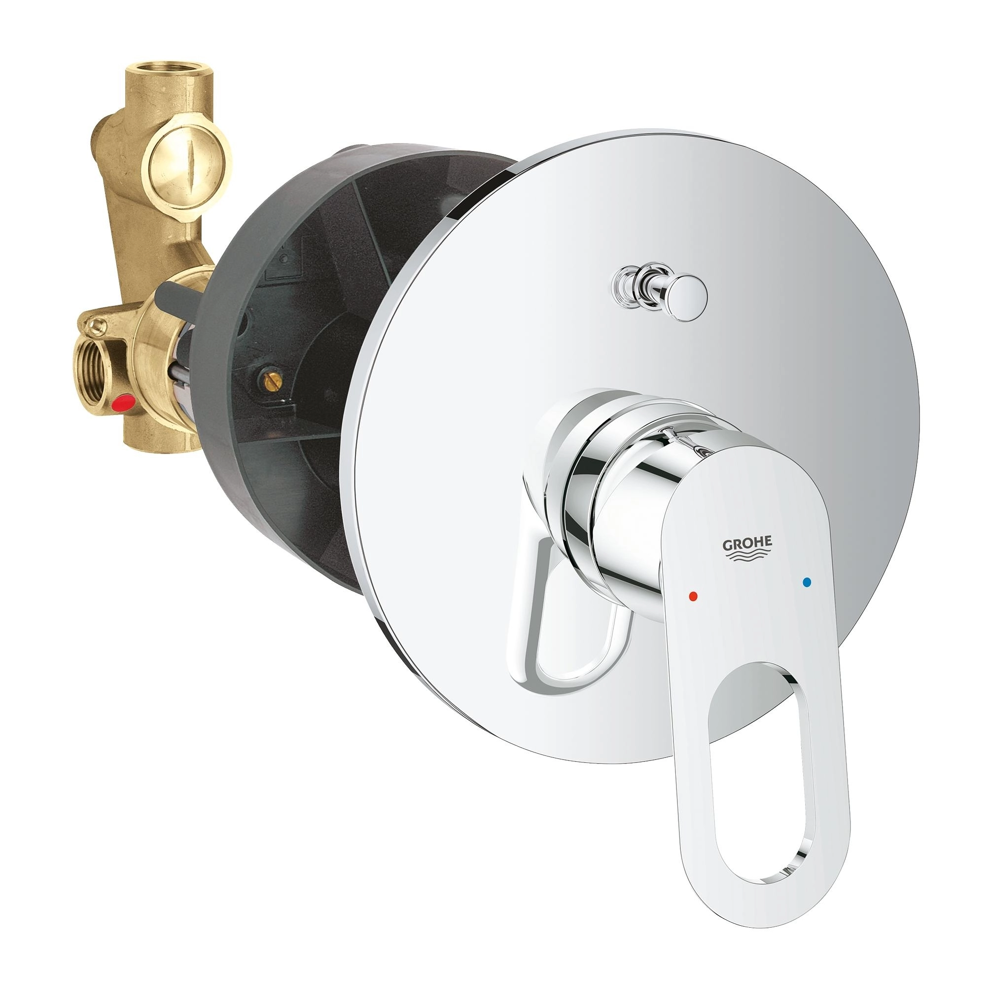 Встраиваемый смеситель для душа 2 режима (+ монтажная часть) Grohe Bauloop 29081000/29081001