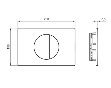 Кнопка смыва Ideal Standard OLEAS M5 Alb R0503AC