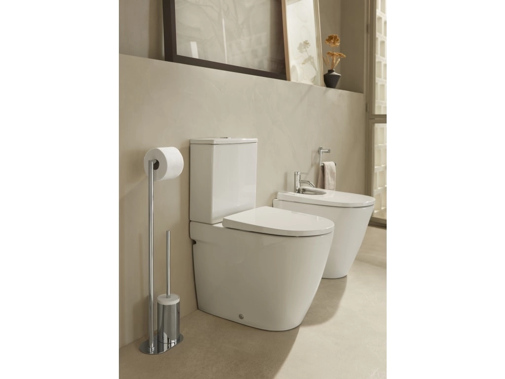 Perie WC cu suport hirtie igienica Roca Hotels Round A817588C00