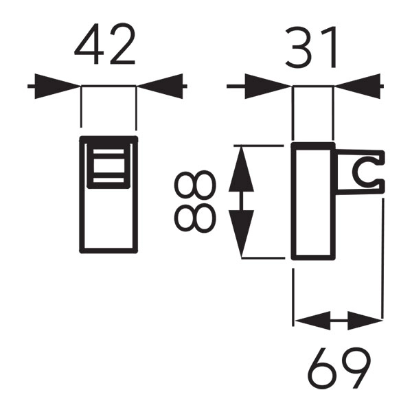 Suport para dus Ferro U2170B