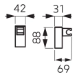Suport para dus Ferro U2170B
